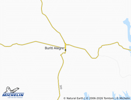 Mappa MICHELIN Buriti Alegre - ViaMichelin