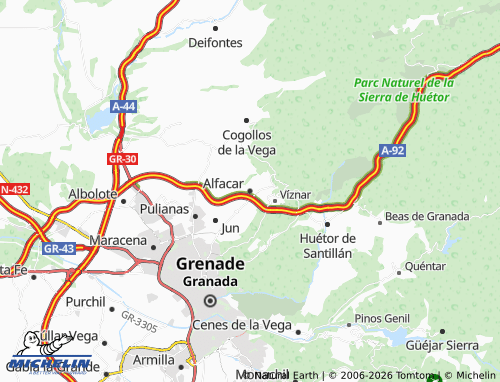 Carte MICHELIN Alfacar - ViaMichelin