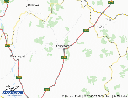 Kaart MICHELIN Castlecomer - ViaMichelin