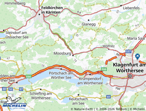 MICHELIN-Landkarte Moosburg - ViaMichelin