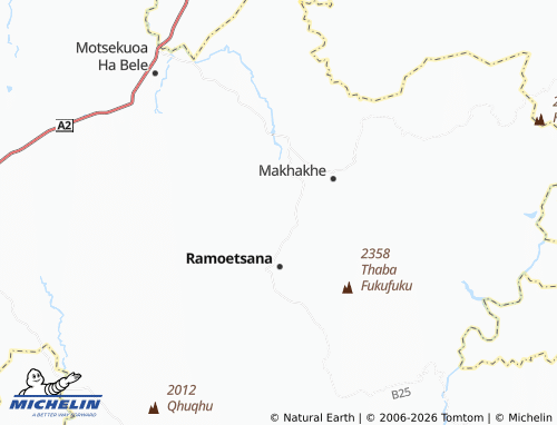 MICHELIN Ha Sekheke map - ViaMichelin