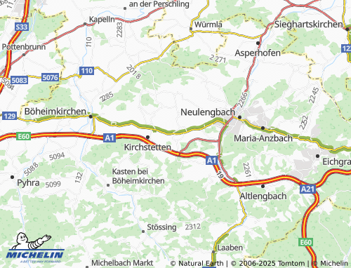 MICHELIN Ollersbach map - ViaMichelin