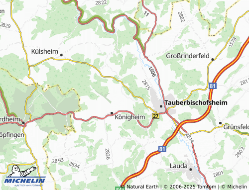 MICHELIN-Landkarte Dienstadt - ViaMichelin
