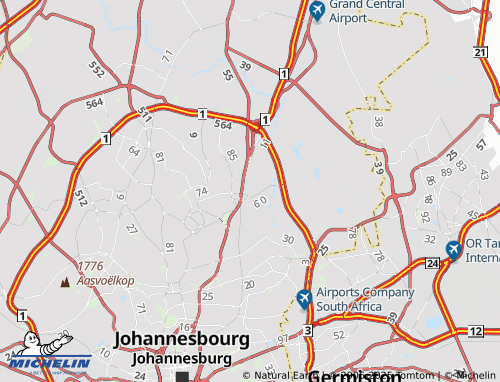 MICHELIN Eastgate Extension 11 map - ViaMichelin