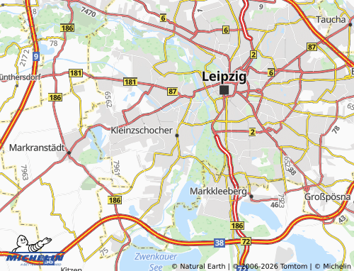 MICHELIN Kleinzschocher map - ViaMichelin