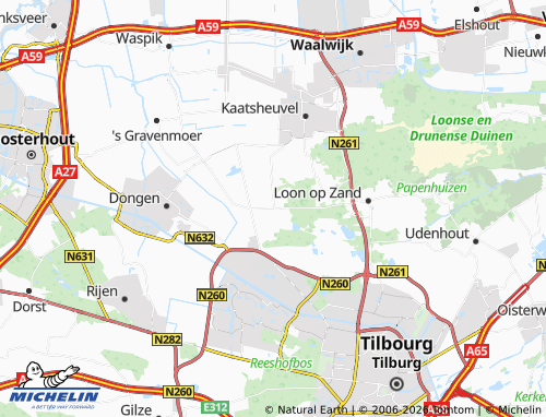 Carte MICHELIN De Moer - ViaMichelin