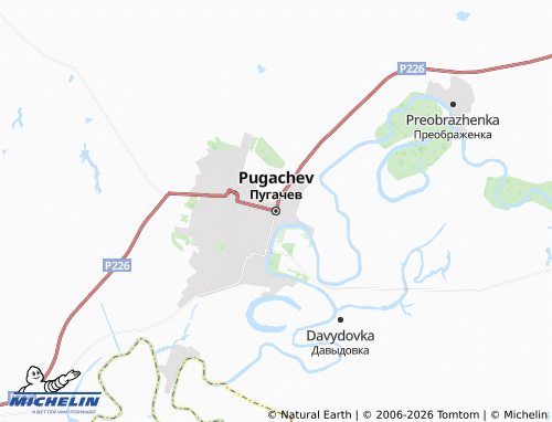 MICHELIN-Landkarte Pugachev - ViaMichelin