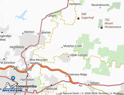 MICHELIN Murphys Creek map - ViaMichelin