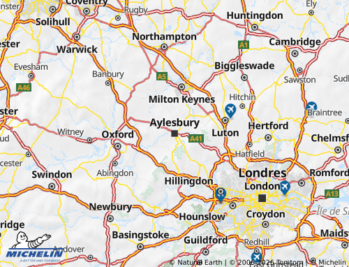 Mappa MICHELIN Buckinghamshire - ViaMichelin
