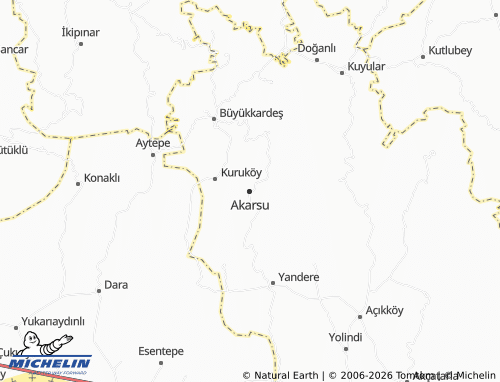 MICHELIN Akarsu map - ViaMichelin
