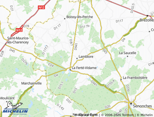 Mapa MICHELIN Lamblore - ViaMichelin