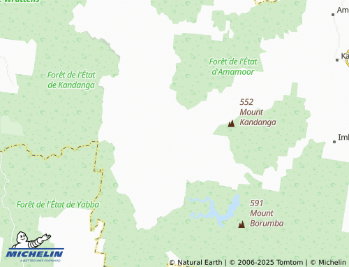 MICHELIN Upper Kandanga map - ViaMichelin