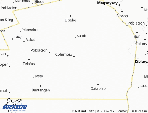 MICHELIN Columbio map - ViaMichelin