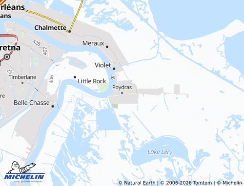 Carte MICHELIN Poydras - ViaMichelin