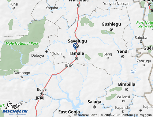 MICHELIN Tamale map - ViaMichelin