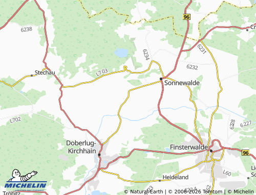MICHELIN Schönewalde map - ViaMichelin