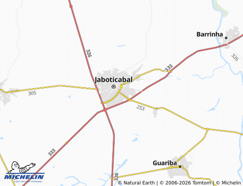 Kaart MICHELIN Nova Jaboticabal - ViaMichelin