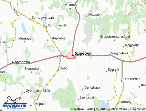 Carte MICHELIN Szigetvár - ViaMichelin