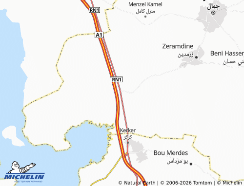 Mapa MICHELIN Manzil Hayah - ViaMichelin
