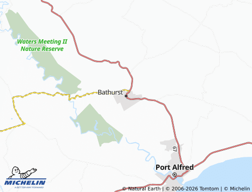 Carte MICHELIN Bathurst - ViaMichelin