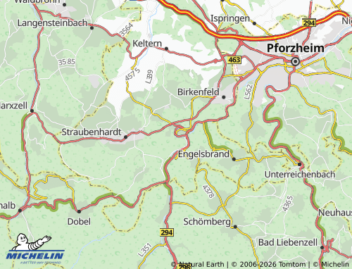MICHELIN Neuenbürg map - ViaMichelin