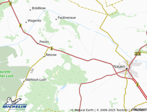 MICHELIN-Landkarte Ribbeck - ViaMichelin