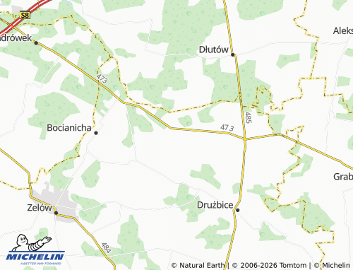 MICHELIN-Landkarte Chynów - ViaMichelin