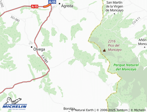 MICHELIN Cueva de Ágreda map - ViaMichelin