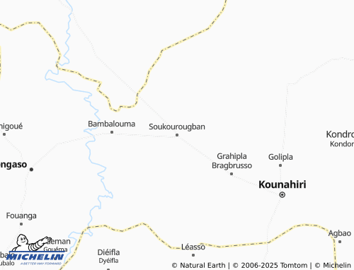 MICHELIN Soukourougban map - ViaMichelin