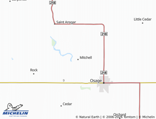 Mapa MICHELIN Mitchell - ViaMichelin