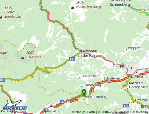 MICHELIN Edlach an der Rax map - ViaMichelin