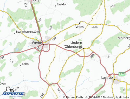 MICHELIN Auen map - ViaMichelin