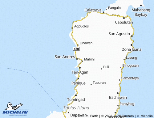 Mappa MICHELIN San Andres - ViaMichelin