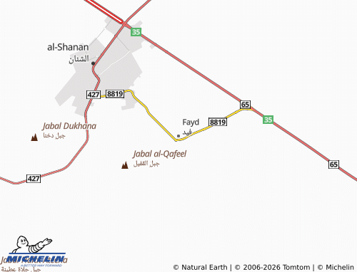 MICHELIN Fayd map - ViaMichelin