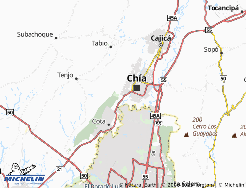 MICHELIN Cerca de Piedra map - ViaMichelin