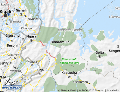 MICHELIN Biharamulo map - ViaMichelin