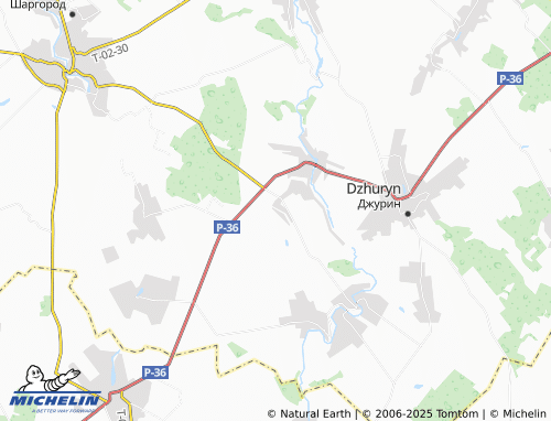 MICHELIN Novi Khomenky map - ViaMichelin