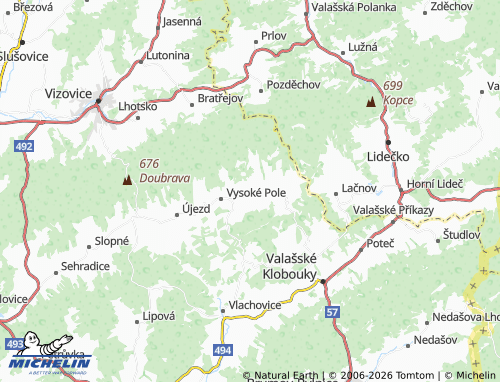 Mappa MICHELIN Drnovice - ViaMichelin