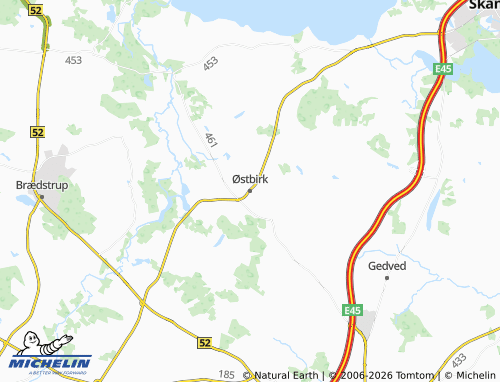 Mappa MICHELIN Østbirk - ViaMichelin