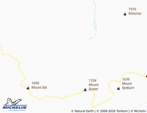 Mapa MICHELIN Mount Buster - ViaMichelin