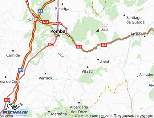 Carte MICHELIN Casais - ViaMichelin