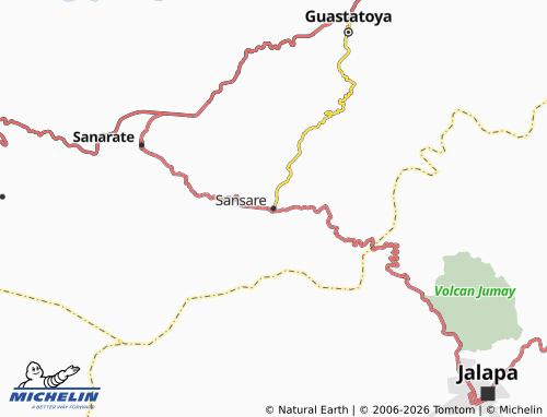 MICHELIN Sansare map - ViaMichelin