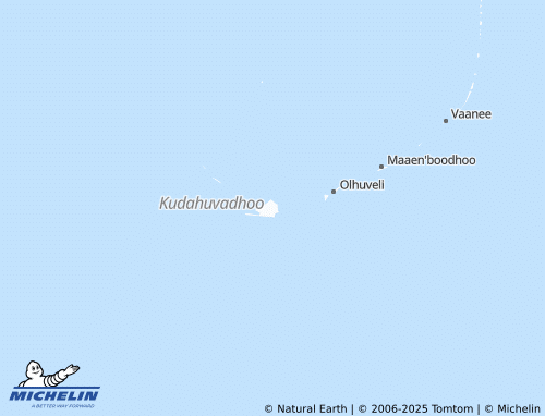 MICHELIN Kudahuvadhoo map - ViaMichelin
