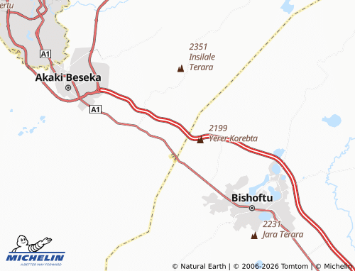 MICHELIN Kora map - ViaMichelin