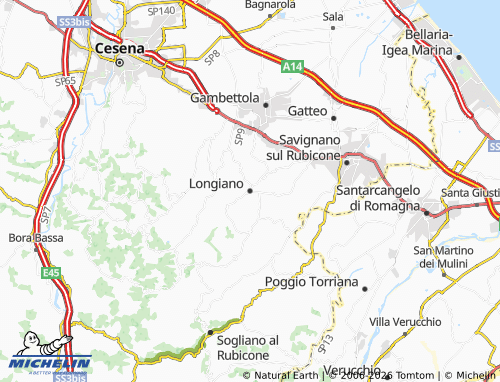 MICHELIN-Landkarte Longiano - ViaMichelin