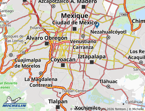 Kaart MICHELIN Zacahuitzco, Benito Juárez - ViaMichelin