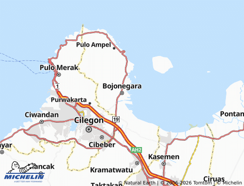 MICHELIN Bojonegara map - ViaMichelin