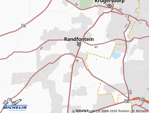 Kaart MICHELIN Fourways - ViaMichelin