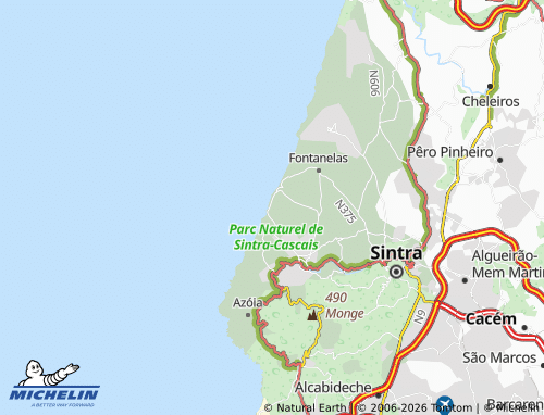 Mapa MICHELIN Praia das Maçãs - ViaMichelin