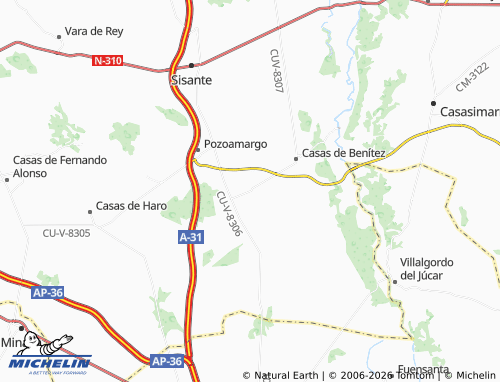 MICHELIN Casas de Guijarro map - ViaMichelin